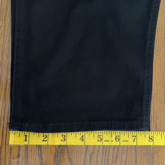 Gloria Vanderbilt Womens Black Pants Sz 16 Pull-on Tapered Leg High Rise Stretch - Picture 12 of 12